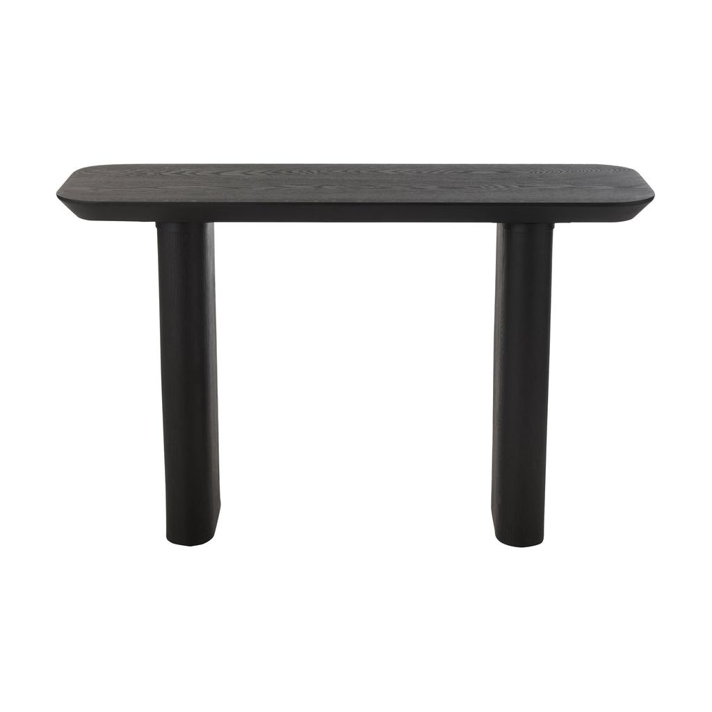 Console Noir En Bois De Sapin - Designix
