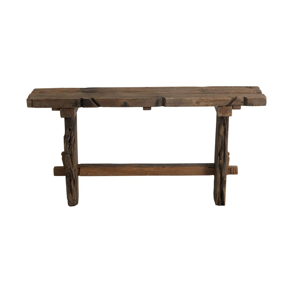 Console en bois recyclé brut marron | Designix -     - https://designix.fr