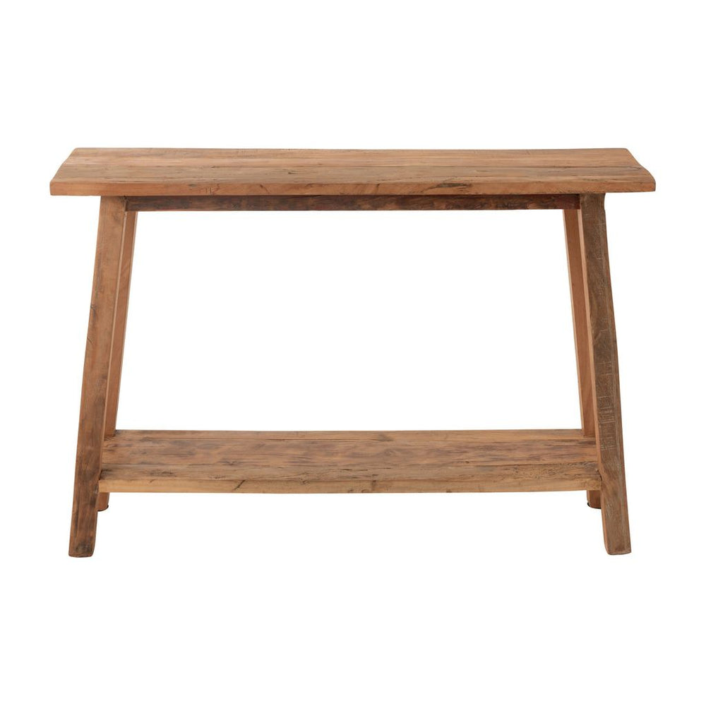 Console Carrée en Bois Recyclé Naturel | Designix -     - https://designix.fr