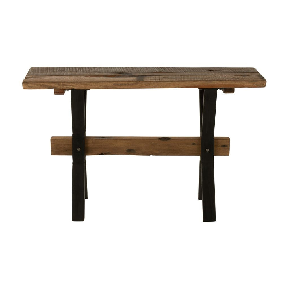 Table console en bois vintage marron | Designix -     - https://designix.fr