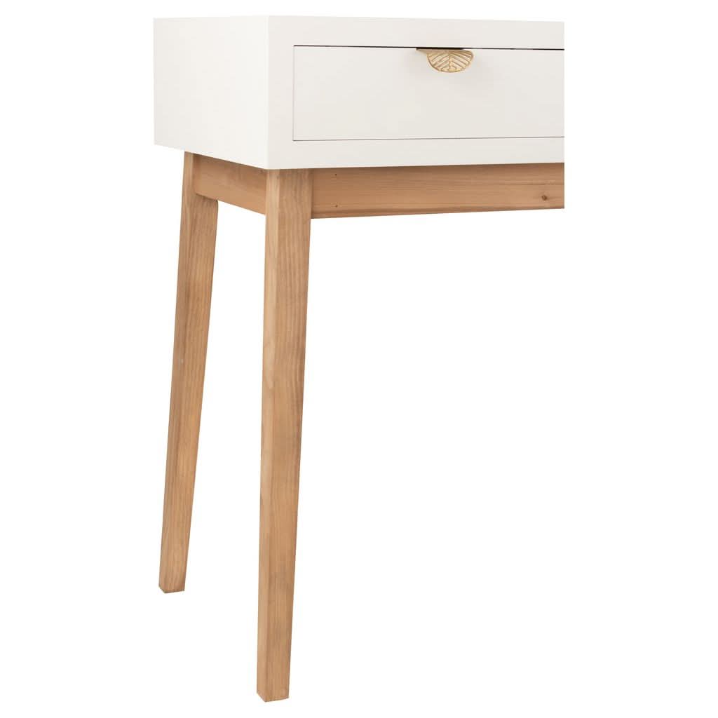 Console Tiroirs Bois MDF Blanc