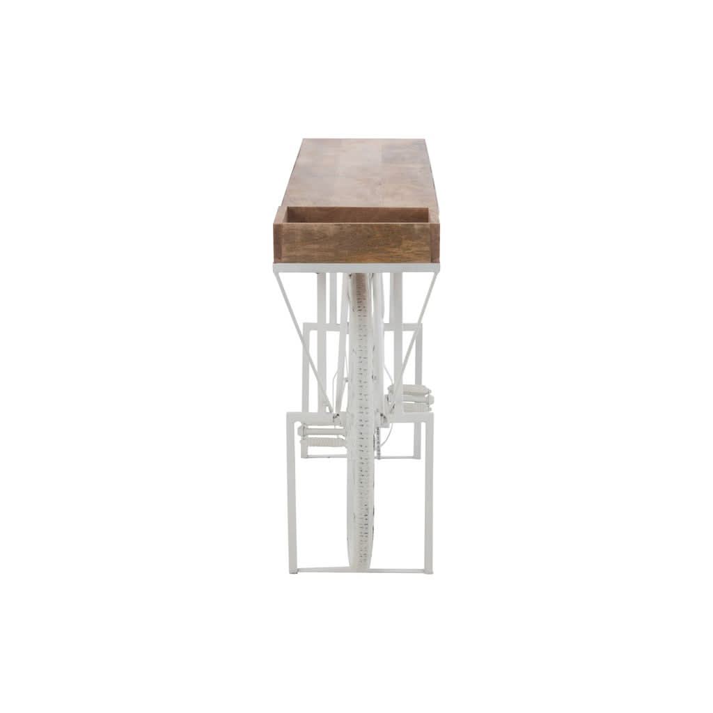 Console Vélo Métal Bois Naturel