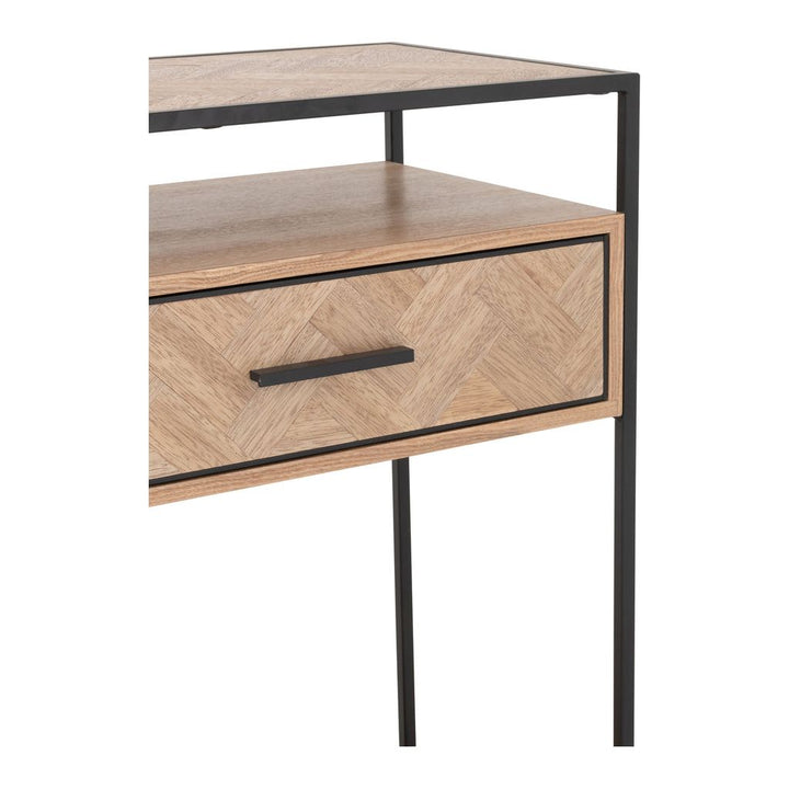Console Zigzag Bois Métal Noir - Designix