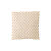 Coussin Beige Polyester Tissé