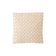 Coussin Beige Polyester Tissé