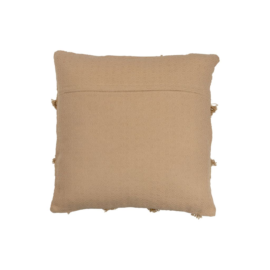 Coussin Carré Beige Polyester - Designix