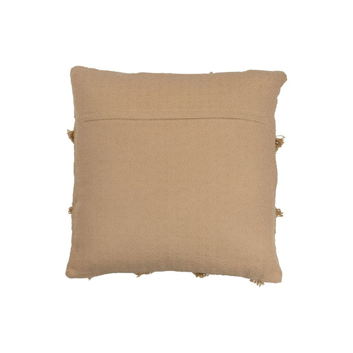 Coussin Carré Beige Polyester - Designix