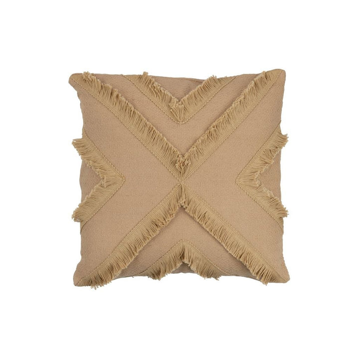 Coussin Carré Beige Polyester - Designix