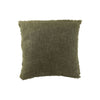 Coussin Effiloché Vert Foncé