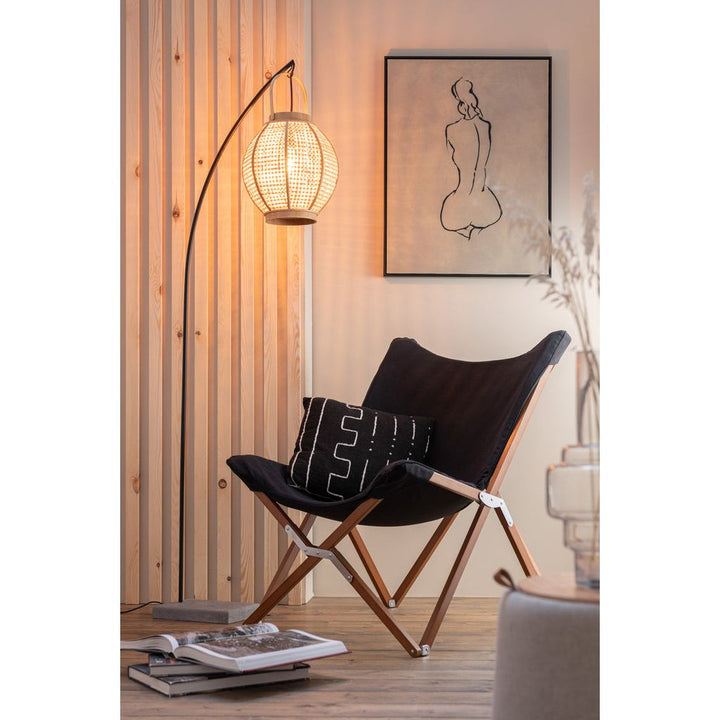 Coussin Graphique Coton Noir - Designix