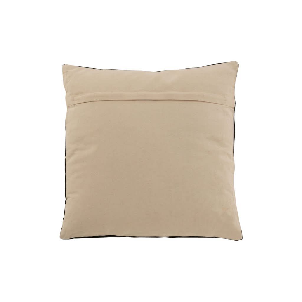Coussin Graphique Coton Noir