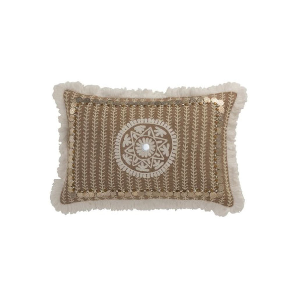 Coussin Jute Naturel Rectangulaire