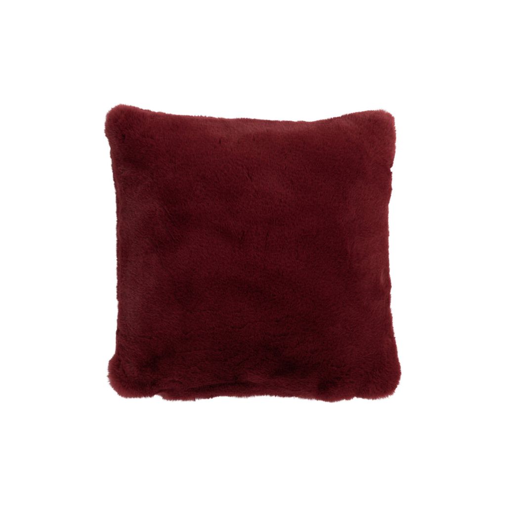 Coussin Noël Polyester Bordeaux - Designix
