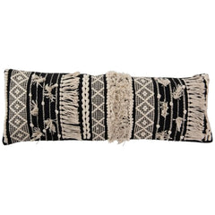 Coussin Noir Blanc Coton