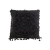 Coussin Noir en Coton Marocain
