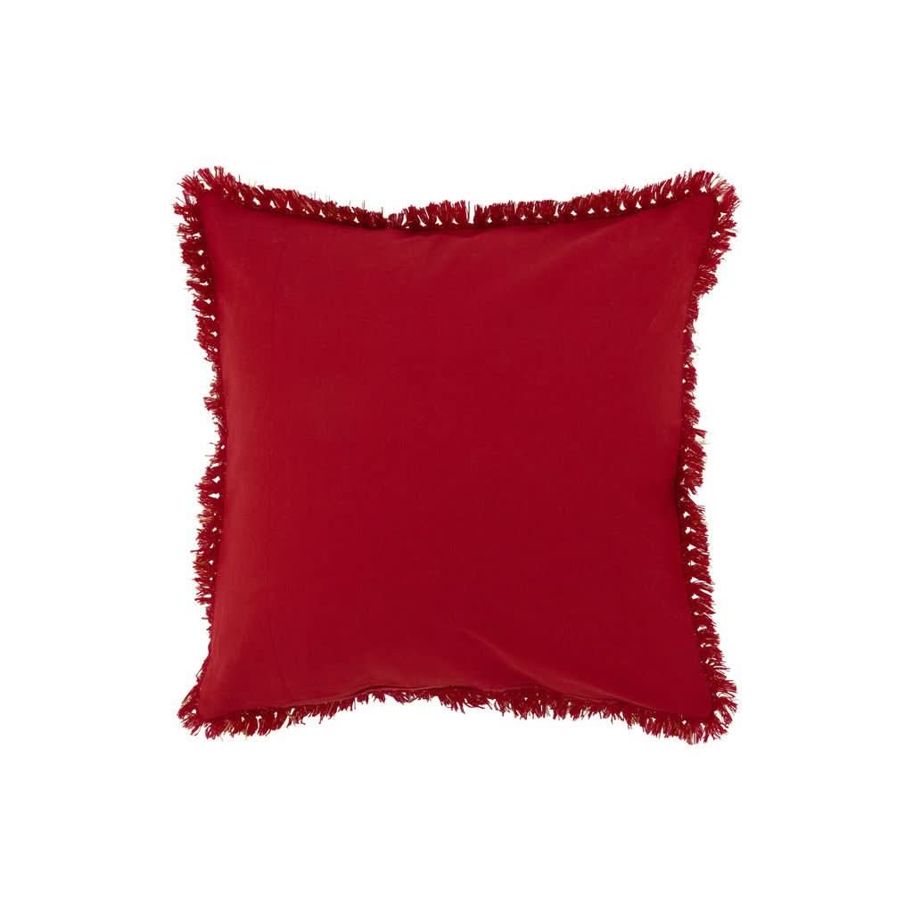 Coussin Textile Amour Rouge/Or