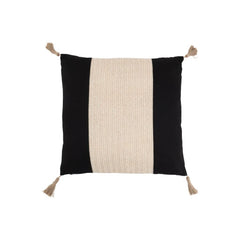 Coussin Tissé Noir Polyester