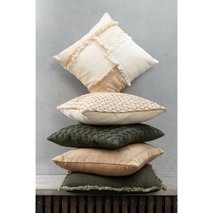 Coussin Tissé Polyester Vert - Designix
