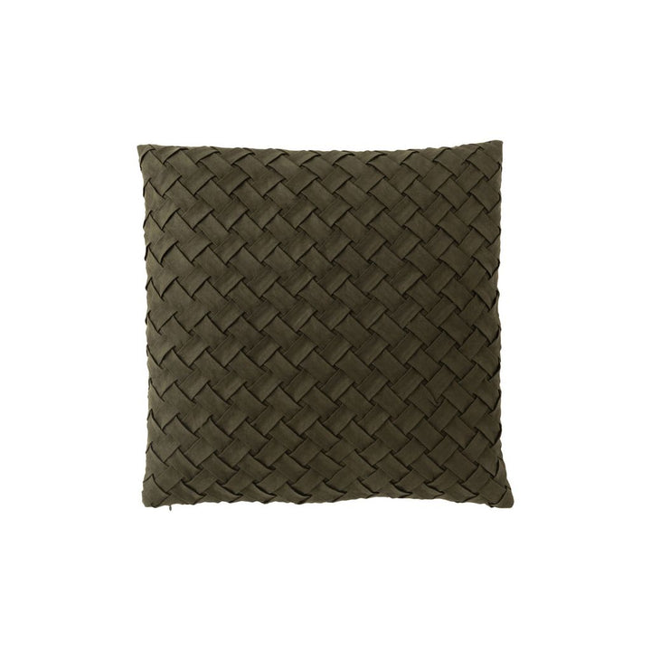 Coussin Tissé Polyester Vert - Designix
