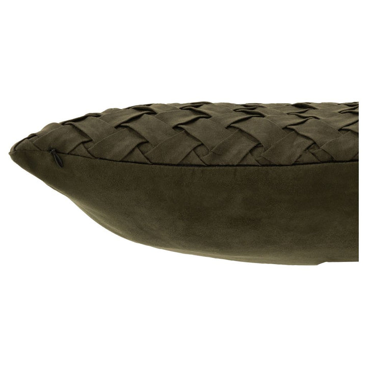 Coussin Tissé Polyester Vert - Designix