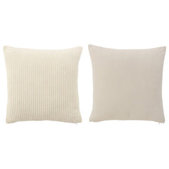 Coussin Velours Coton Blanc