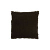 Coussin Vert à Franges en Coton