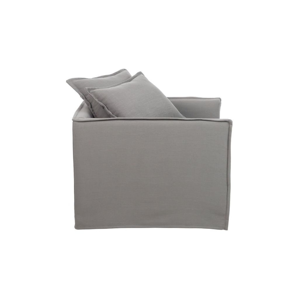 Coussins Canapé Lin Gris - Designix