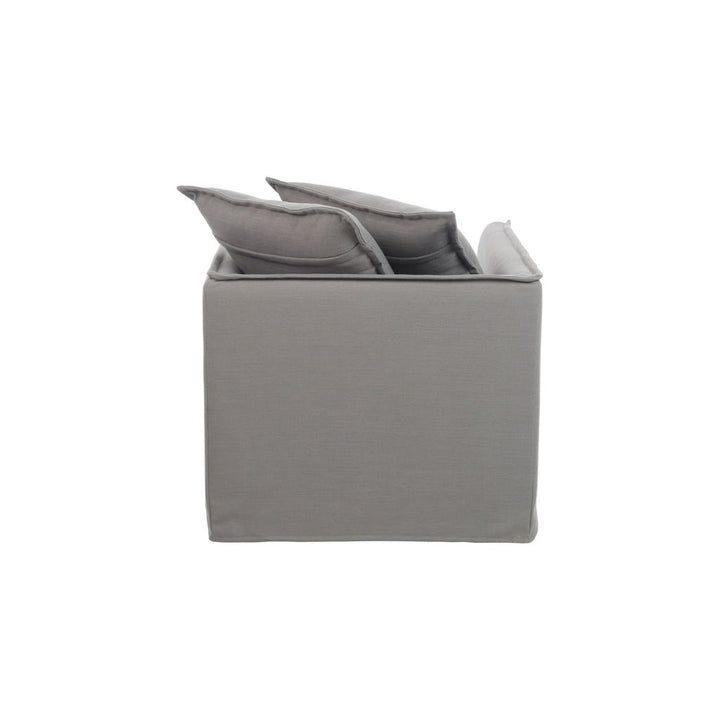 Coussins Canapé Lin Gris - Designix