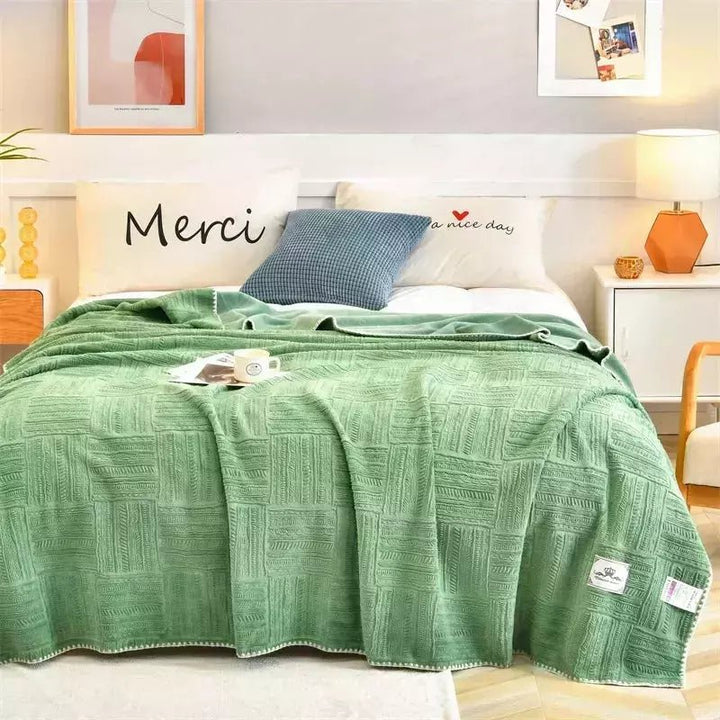 Couverture Légère Été | Plush - Designix Couette Vert 100x150cm