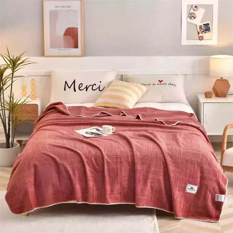 Couverture Légère Été | Plush - Designix Couette Rouge 150x200cm