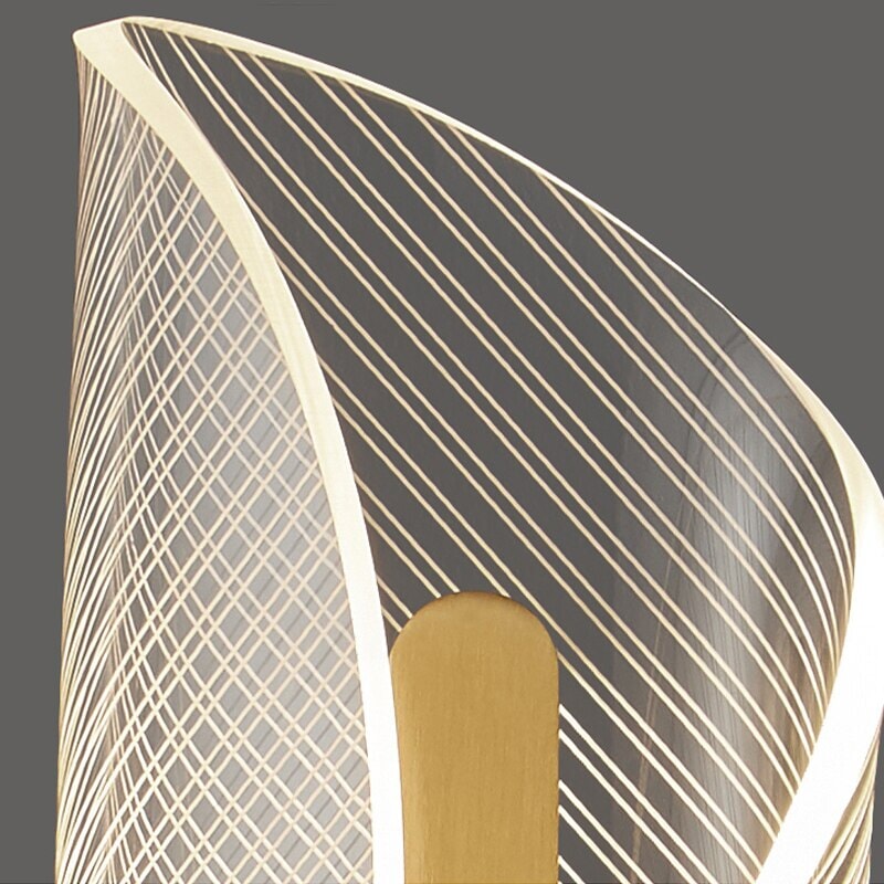 Creative Design Led Wall Light Fixture For Bedroom Modern Luxury Gold Acrylic Lampshade Home Decor Bedside TV Backdrop Lamp | Designix - 0    - https://designix.fr/