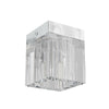 Spot plafond Cubo transparent, cristal
