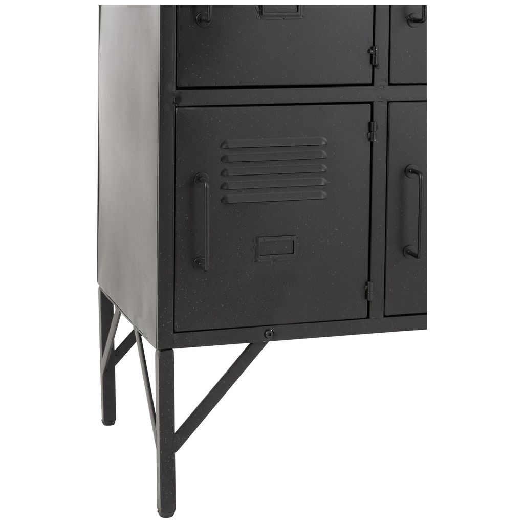 Armoire 9 portes en métal noir | Designix -     - https://designix.fr