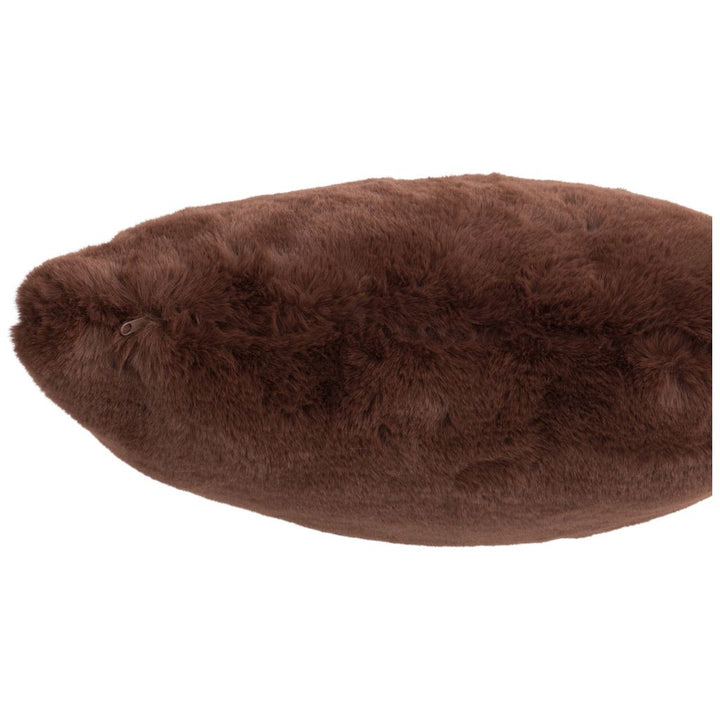 Coussin mignon en polyester marron | Designix -     - https://designix.fr