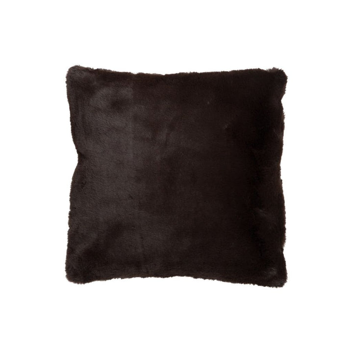 Coussin mignon en polyester brun foncé | Designix -     - https://designix.fr