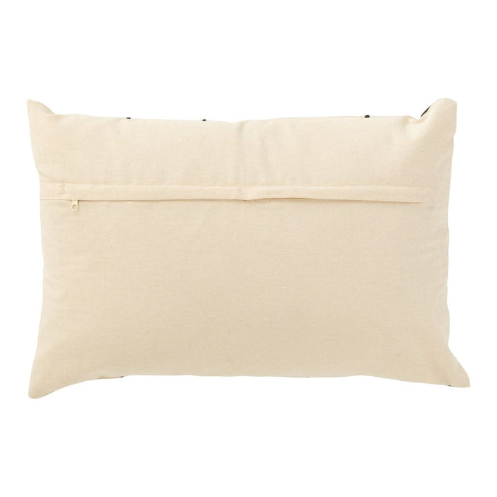 Coussin visages coton crème/marron/noir | Designix -     - https://designix.fr