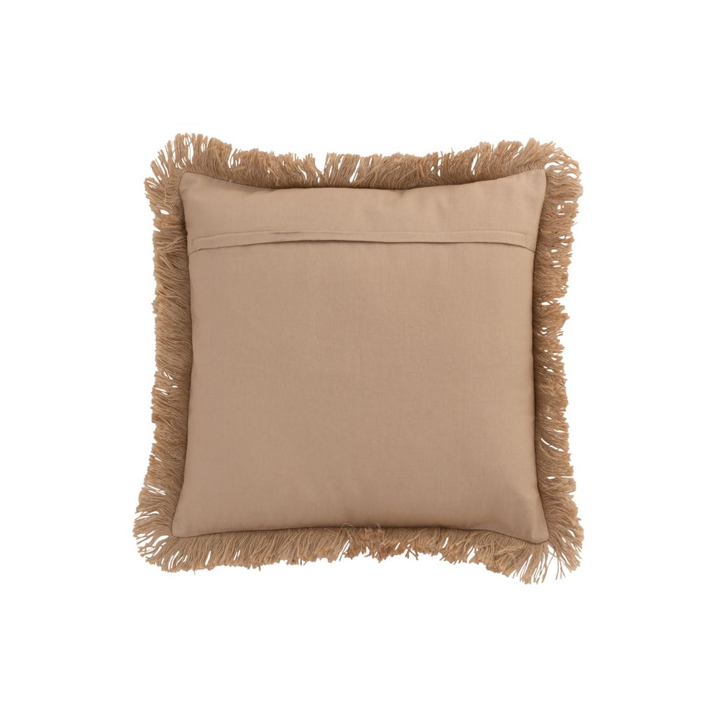 Coussin Fleur Abstrait Jute Naturel/Beige | Designix -     - https://designix.fr