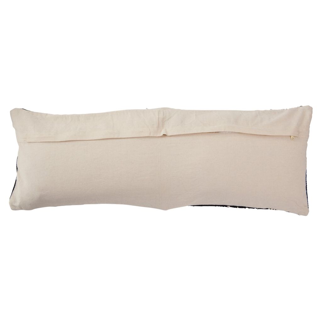 Coussin carré monochrome en coton noir/blanc | Designix -     - https://designix.fr