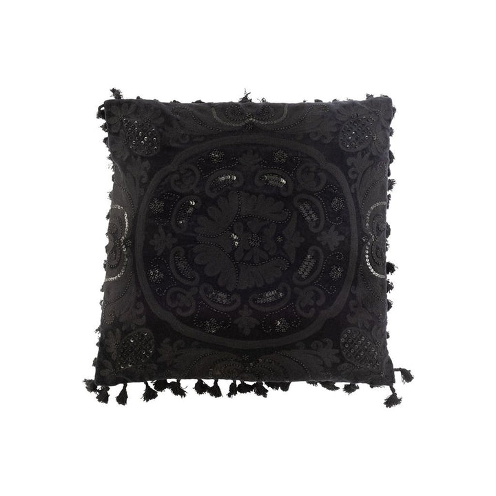 Coussin en coton marocain noir | Designix -     - https://designix.fr