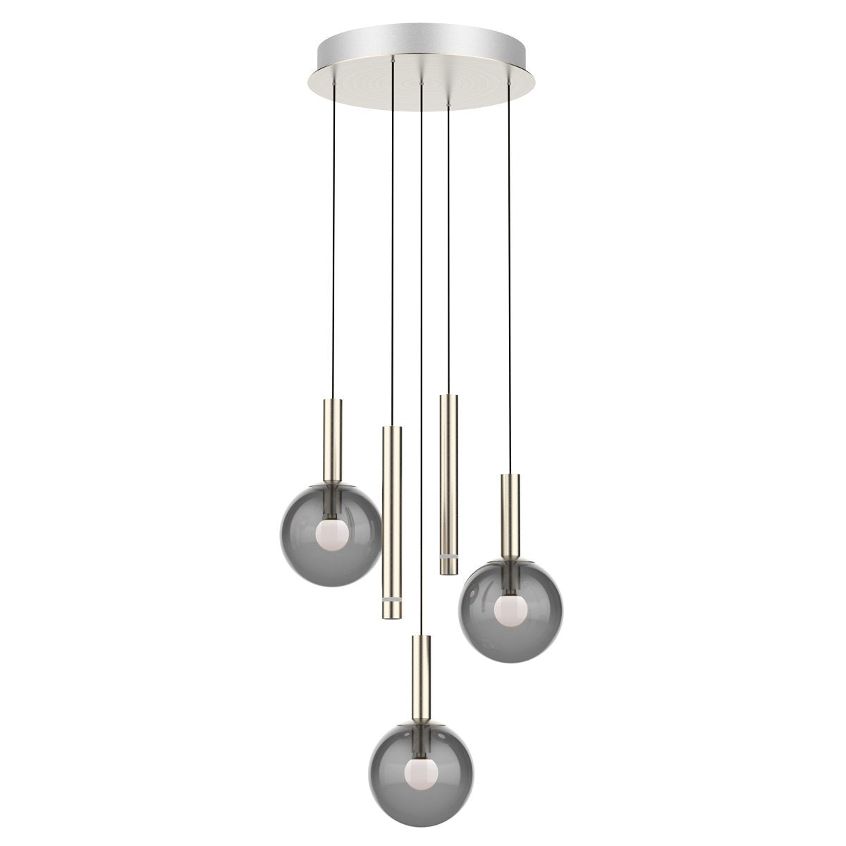 Suspension luminaire Volari argenté