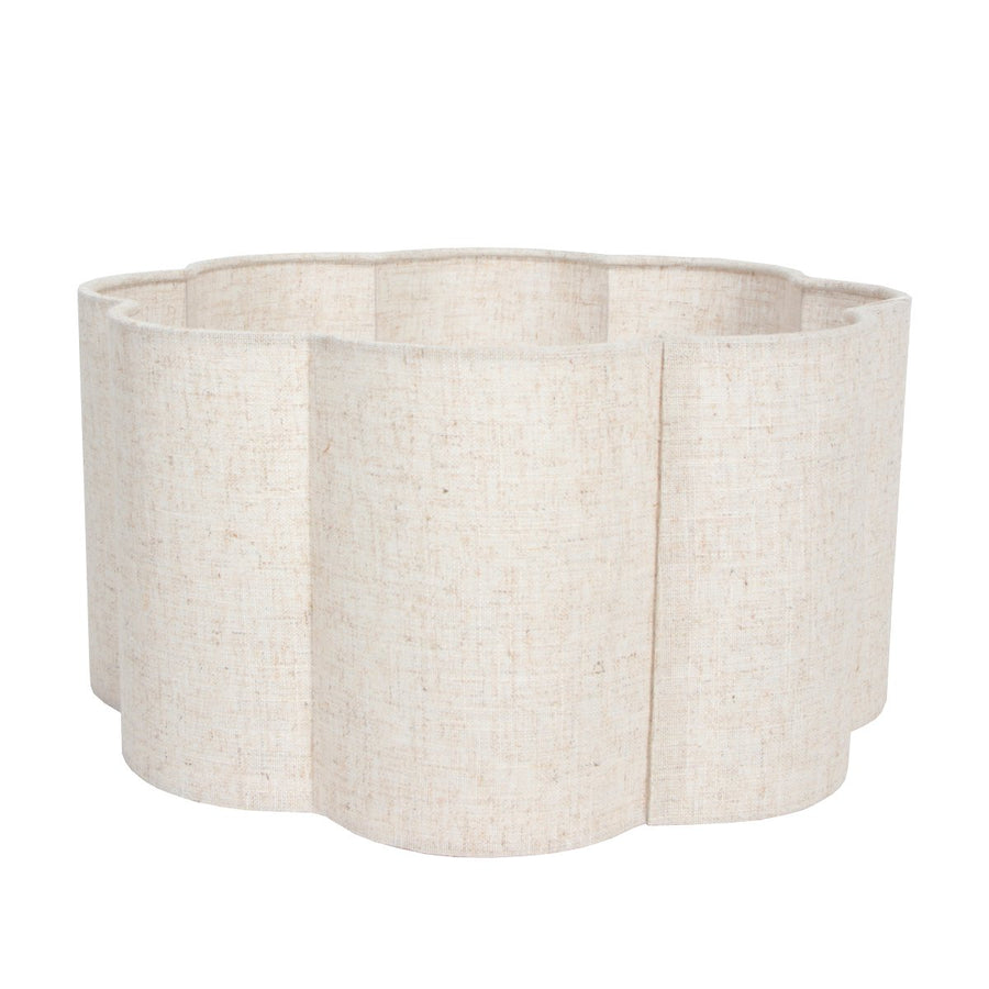 Lampadaire FloraWave bronze, abat-jour crème clair Ø40 cm
