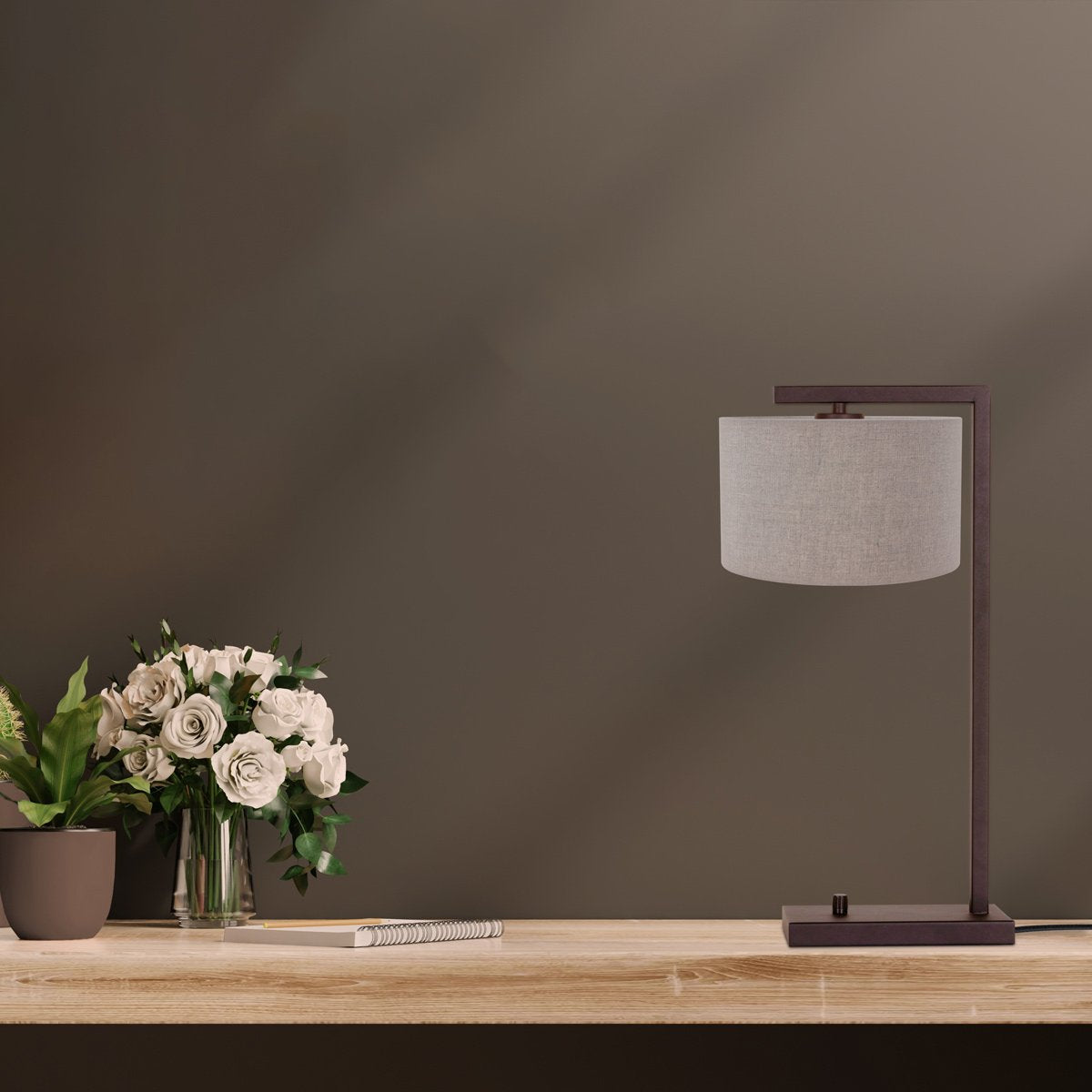 Lampe à poser Stang gris