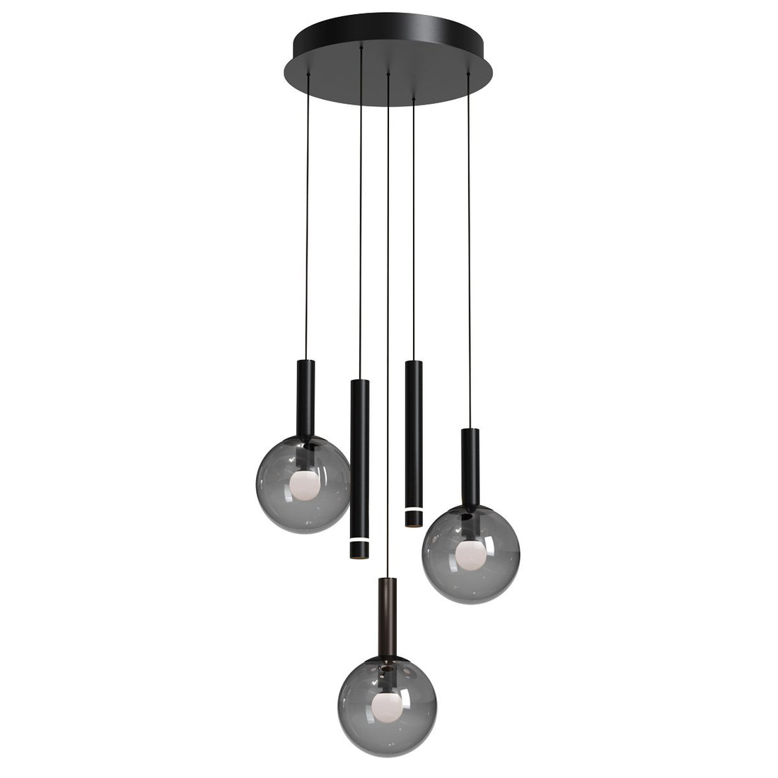 Suspension luminaire Volari noir