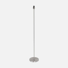 Lampadaire droit acier brossé, pied de sol minimaliste à composer | Noor