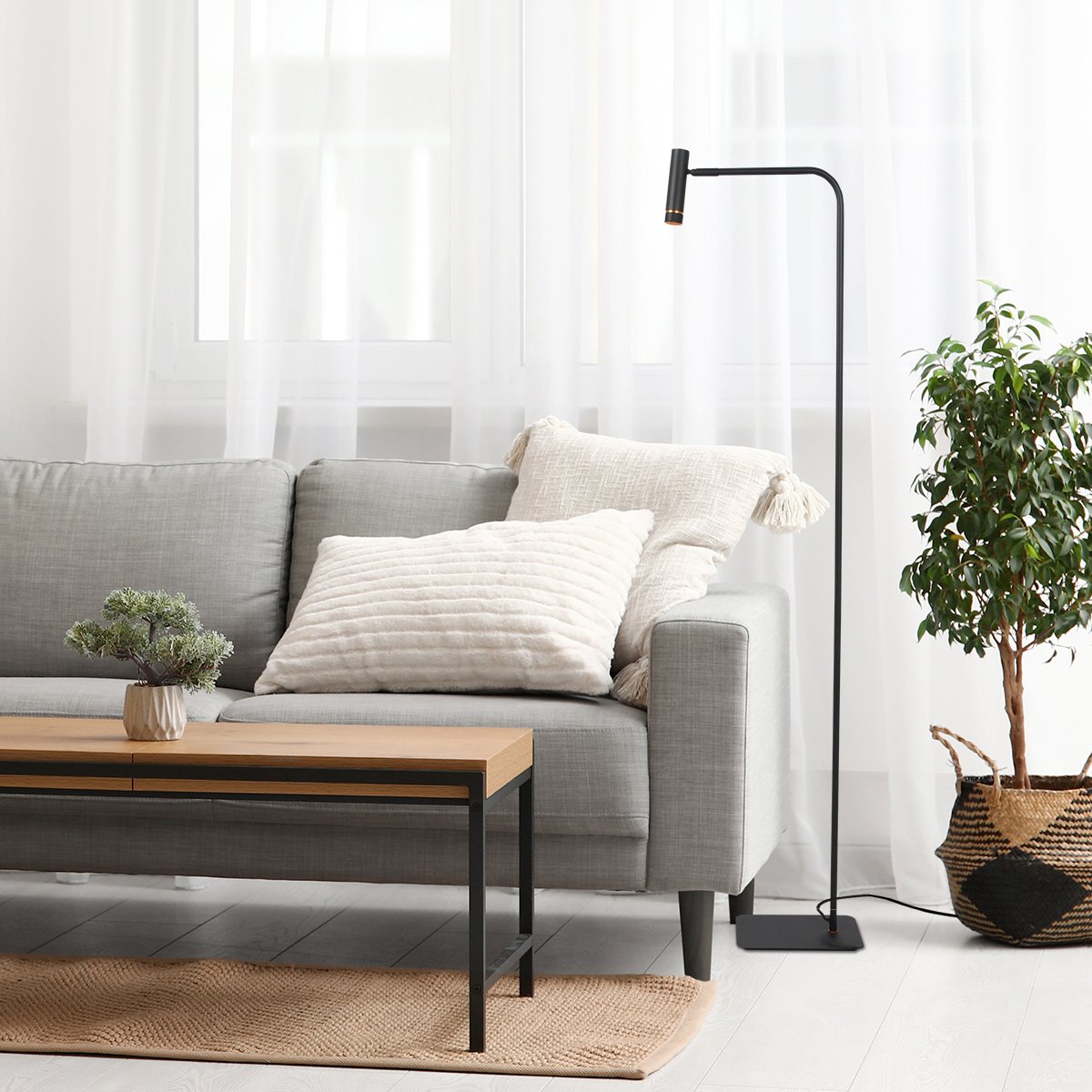 Lampadaire Lumo noir