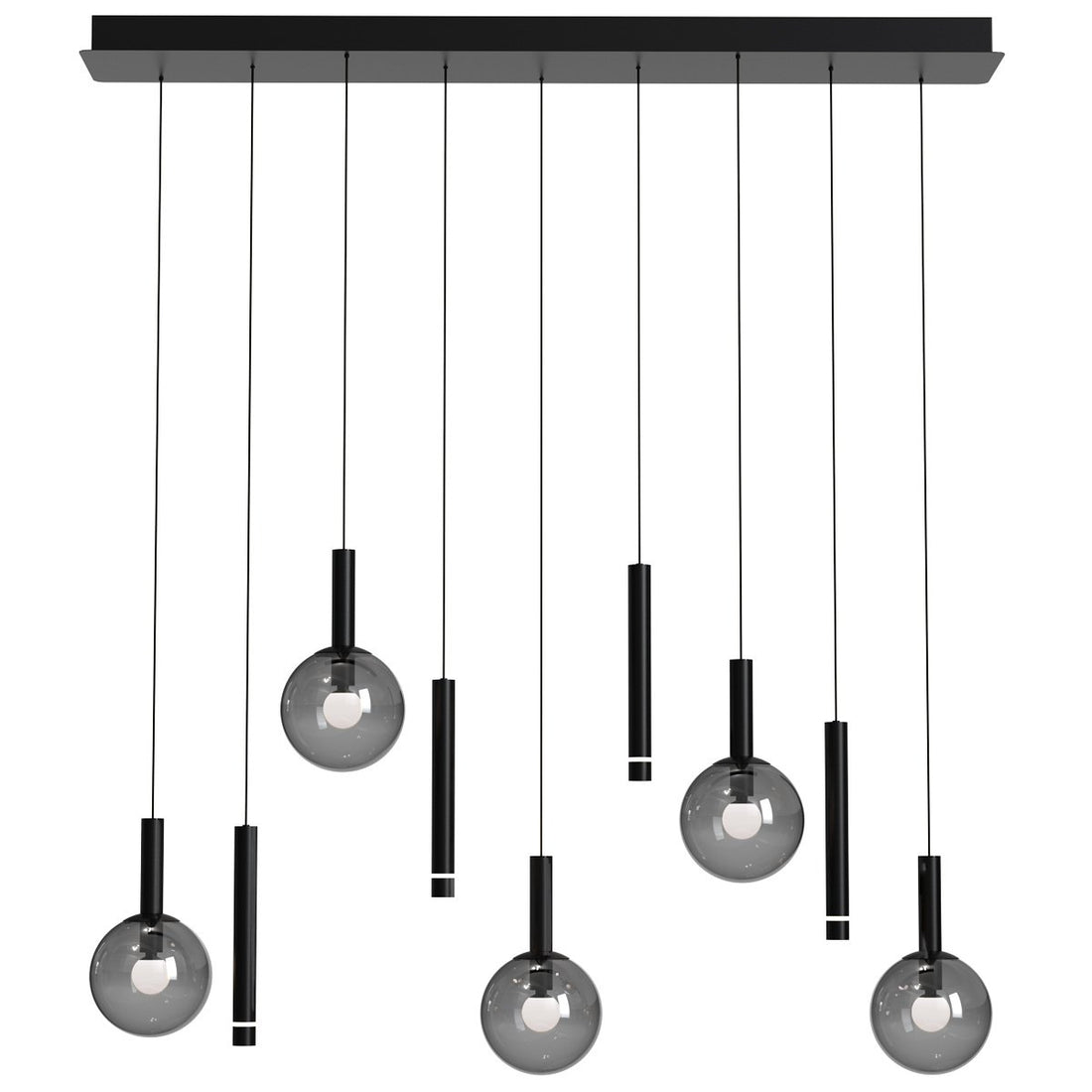 Suspension luminaire Volari noir