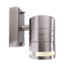 Applique extérieure Zilly inox, verre, L 12,5 cm