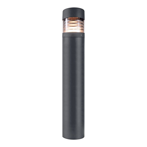 Lampadaire extérieur Ortis gris foncé, verre
