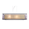 Suspension Capella 4 lumières noire, tissu