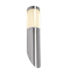 Applique extérieure Porrima inox, H 34,5 cm